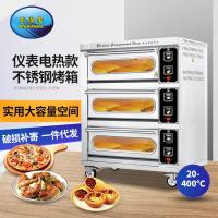 商用仪表三层六盘控温烤箱