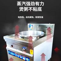 豪华台式煮粥炉商用铝制单桶不粘底煲粥桶燃气煮面煲汤熬粥煮面炉