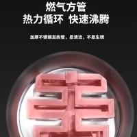 多功能双头燃气煮面炉豪华商用双桶保温汤面炉煮面桶蒸煮炉无风机